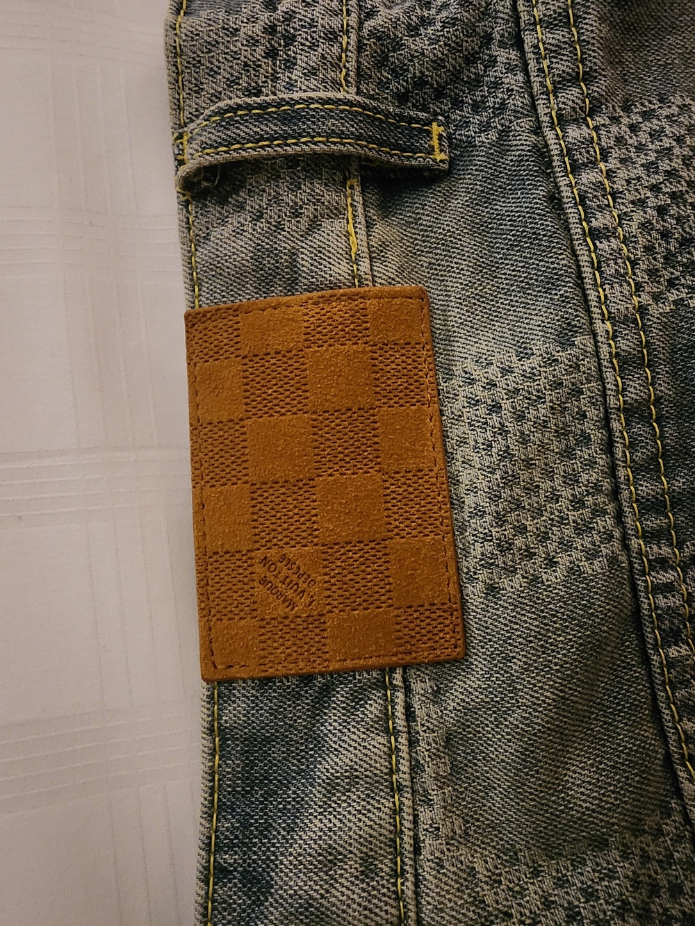 Louis Vuitton 3D Damier Denim Shorts - Picture 8 of 13